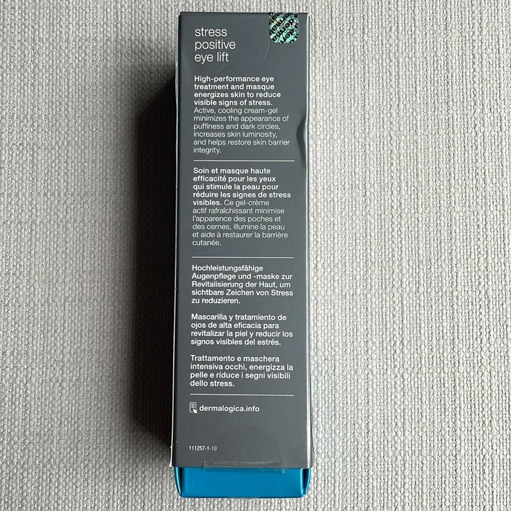 dermalogica Stress Positive Eye Lift energizing eye mask new in box